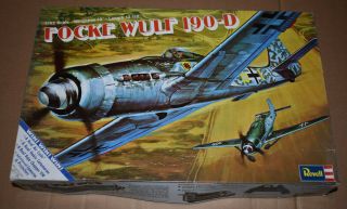 Revell Focke Wulf Fw - 190 - D 1/32 Plastic Model Kit Kit 1971 Issue Cond
