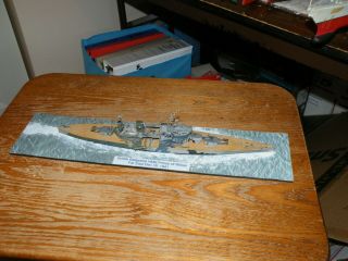 1/700 Waterline Ww2 Battleship Hms Prince Of Wales Diorama Model For Repair