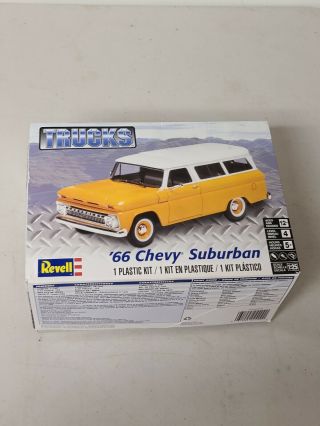Open Box Revell Scale 1:25 1966 Chevy Suburban Model Kit Parts