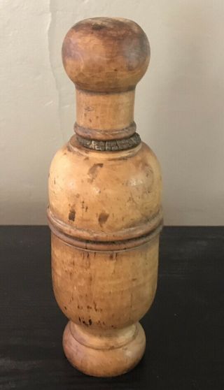 Antique Wooden Wine Bottle Corker,  Cork Press,  Treen B