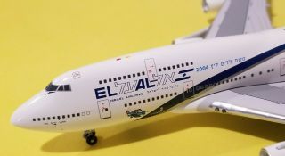 Big Bird 1:400 El Al 747 - 400 2004 Children ' s Flight Titles 4X - ELA Rare 2