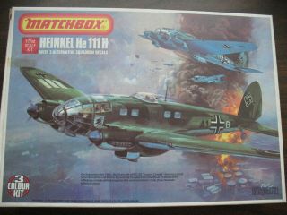 Matchbox Heinkel He 111 H Airplane Model Kit 1/72 Scale,  Pk - 403