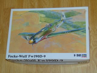 Hasegawa Focke Wulf Fw190d - 9 / 1:32 Scale Model Kit St19:4200,  Bonus Decals