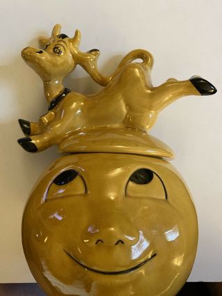 Rare Vintage Yellow “cow Jumped Over The Moon” 1950 