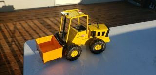 Mighty Tonka Forklift Fork Truck W/ Container,  Rare 70s