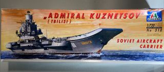 Italeri Admiral Kuznetsov Soviet Aircraft Carrier 1/720 Model Ship Kit