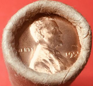 1955 - P / 1943 Steel Tail Wheat End Obw Bank Wrap Lincoln Penny Roll