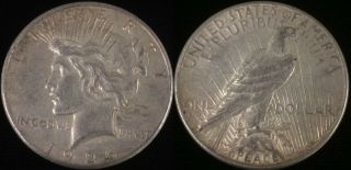 1926 S Us $1 Peace Silver Dollar Circulated Coin