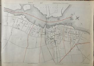 1891 Map City Of Newburyport,  Merrimack River Mass Ma Massachusetts Old