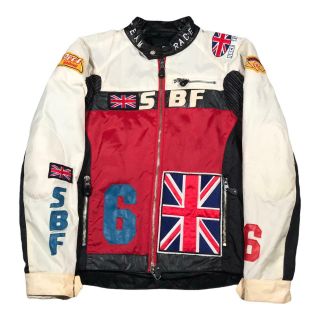 Vintage 80s British Street Racing Team Mens Jacket Large