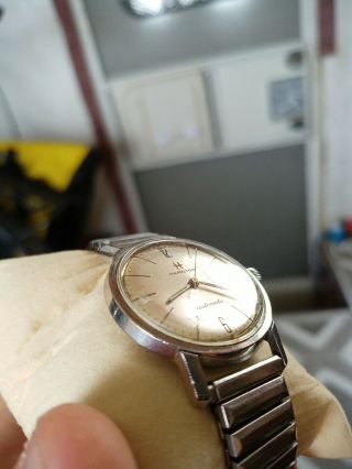 1960s vintage HAMILTON STAINLESS STEEL AUTOMATIC Mens Wristwatch 2