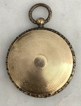 Vtg Antique Victorian Gold Filled & 10k Hair Mourning Pocket Locket Fob Pendant