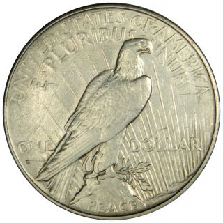 1934 - D PEACE DOLLAR AU ABOUT UNCIRCULATED PRICED RIGHT INV 1 2