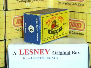 Matchbox Lesney 10c Foden Sugar Container Model Type C Empty Box