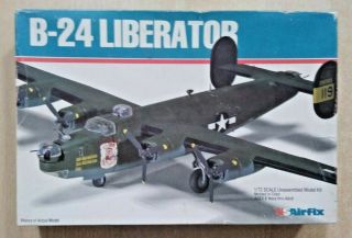 54 - 50039 Usairfix 1/72nd Scale B - 24 Liberator Plastic Model Kit Started