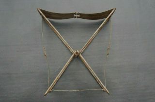 1950 ' s Antique FENWICK Portable Folding Fishing Camping Stool Chair Seat Vintage 2