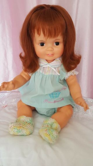 Vintage Baby Crissy Ideal 24 " Vinyl Doll Red Growing Hair Crissy 1972/1973