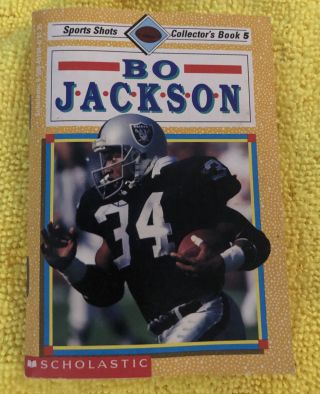 Bo Jackson Vintage 1991 Sports Shots Football Book 5 Los Angeles Raiders