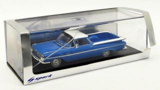 Spark 1/43 Scale Model Car S2906 - 1959 Chevrolet Impala El Camino - Blue White