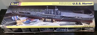Revell 1/487 Scale Uss Hornet Ship Model Kit Open Box Parts