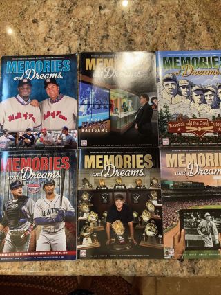 (6) 2016 Memories And Dreams Baseball Hall Of Fame Members Only Magazines