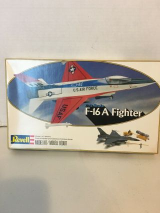Revell F16a Fighter Makes 1 Of 2 Versions 1:72 Vintage 1981