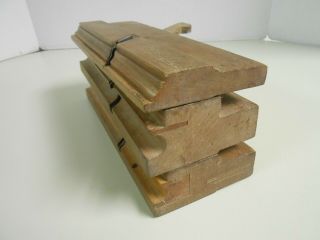 Set Of 3 Antique Hand Wood Moulding Planes E & T Ring & Co.  E.  Smith