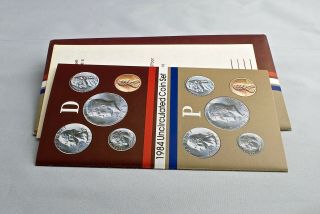 1984 P&d U.  S.  Uncirculated Coin Set,  Double Die ‘d Over D’ Kennedy,  Rpm - 001
