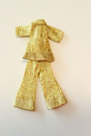 Fits Vintage Topper Dawn Pippa Rock Flower Tris Dizzy Girl Doll Fashion Gold