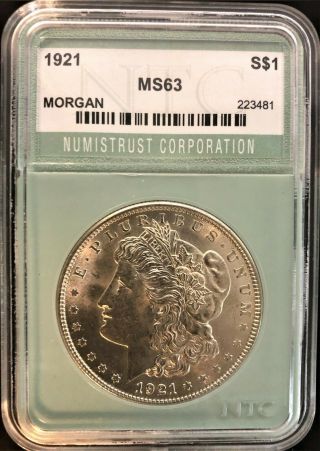 1921 P S$1 Morgan Silver Dollar In State - 01799