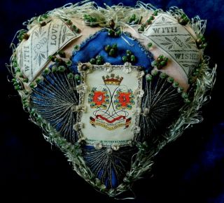 Antique Boer War Argyll & Sutherland Highlanders Sweetheart Pin Cushion