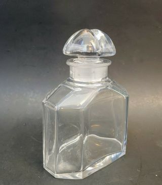 Large Vintage Antique Baccarat Guerlain Rue De La Paix Art Glass Perfume Bottle