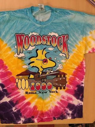 Vintage Woodstock 1999 Tye Dye T Shirt Xl Never Worn -