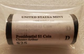 2012 - D Chester Arthur Presidential Dollar $1 Coin Bu Unc U.  S.  Roll Of 25