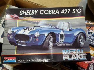 Monogram Shelby Cobra 427 S/c Metal Flake Scale 1/24 Model Kit 2764