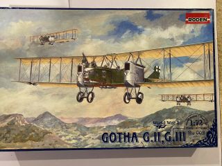 Roden 002 Gotha Ww1 Biplane Bomber G.  Ii G.  Iii 1:72,  Extra Tech Metal Photoetch