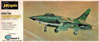 Hasegawa 1/72 Republic F - 105d Thunderchief Usaf Vietnam War Kit Js - 014:175 1972