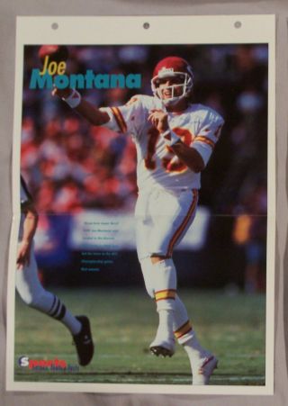 Joe Montana Chiefs Sports Heroes 14x10 Poster Page