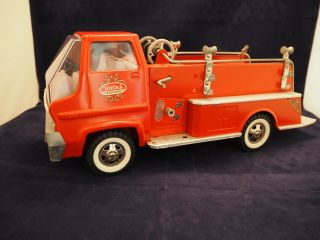 Vintage Tonka Toy 15 " Gas Turbine Pumper Fire Truck 1968