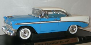 Road Signature 1:18 Scale 1956 Chevrolet Bel Air Hard Top Blue,  White/blue Rare