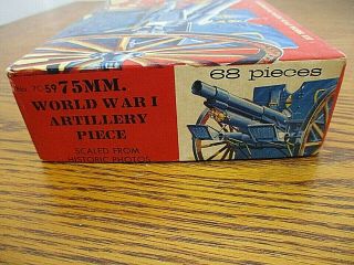 Vintage Palmer 75mm WWI Artillery Piece Cannon Model Kit 7C - 59 3