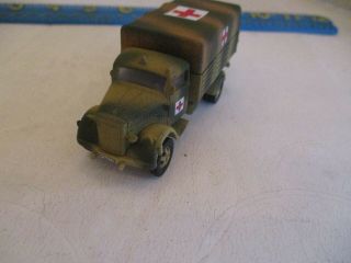 1/72 WW2 German Opel Blitz Ambulance.  Built and painted. 2