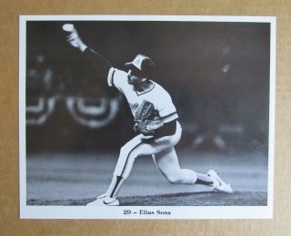 1983 San Diego Padres Elias Sosa Team Issued B & W 8 X 10 Photo