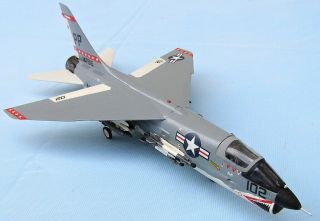 Vought F - 8e Crusader,  Us Navy 1967,  Scale 1/72,  Hand - Made Plastic Model