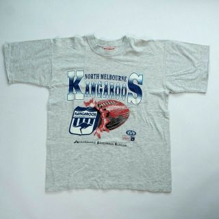 Vintage 90s North Melbourne Kangaroos T - Shirt Afl Vfl