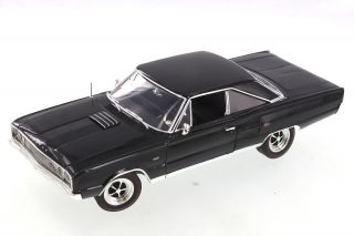 1967 Dodge Coronet R/t Hardtop,  Black - Acme A1806603 - 1/18 Scale Diecast Car