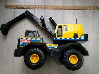 Tonka 354 Mighty Diesel Excavator Backhoe Construction Digger XMB 975 Wheels 2