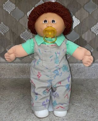 Vintage 1985 Kt Factory Cabbage Patch Doll W/paci In