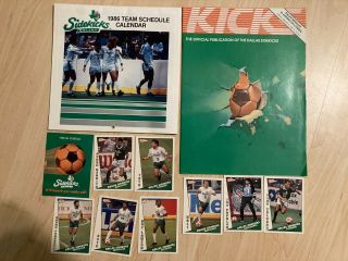 Dallas Sidekicks Misl 1986 Program / Calendar,  Cards Tatu,  Pocket Schedules