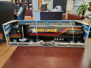 Rare Nylint Metal Muscle Texas Crude Usa Pressed Steel Tanker Transport Diecast